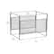 Mind Reader Hanging File Folder Organizer, Desktop Organizer, Storage, Office, Metal Mesh, Silver